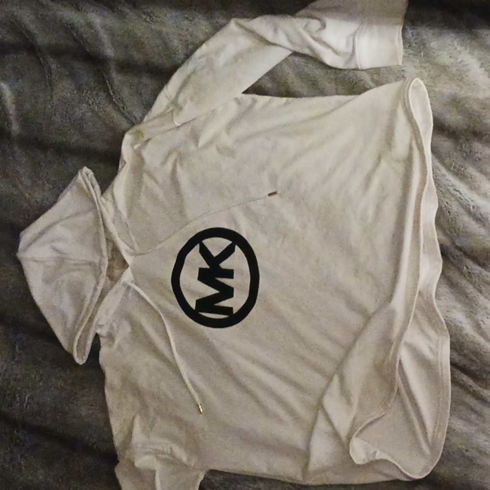 Michael Kors, XL, White, Pullover Hoodie